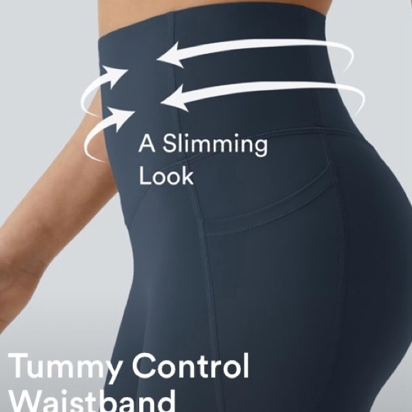 NWT 2 pairs Halara UltraSculpt 7/8 length leggings Black & Brown Size XL - Picture 6 of 7